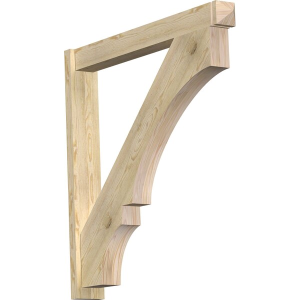 Ekena Millwork Balboa Arts & Crafts Rough Sawn Outlooker, Douglas Fir, 6"W x 46"D x 46"H OUT06X46X46BOA03RDF - main